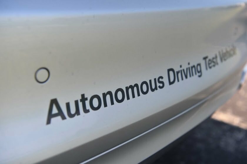 Autonomous driving test car