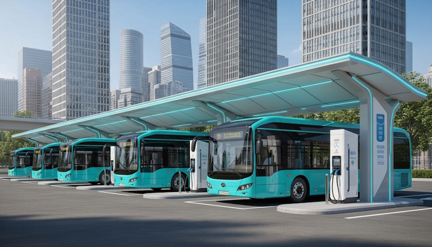 Inteligentní integrace nabíjení má za cíl lépe řídit flotily e-busů